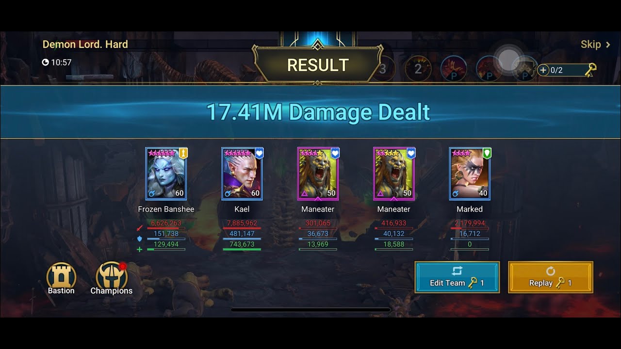 2 Maneater Unkillable Team | Hard Clan Boss | Spirit Affinity | Raid: Shadow Legends