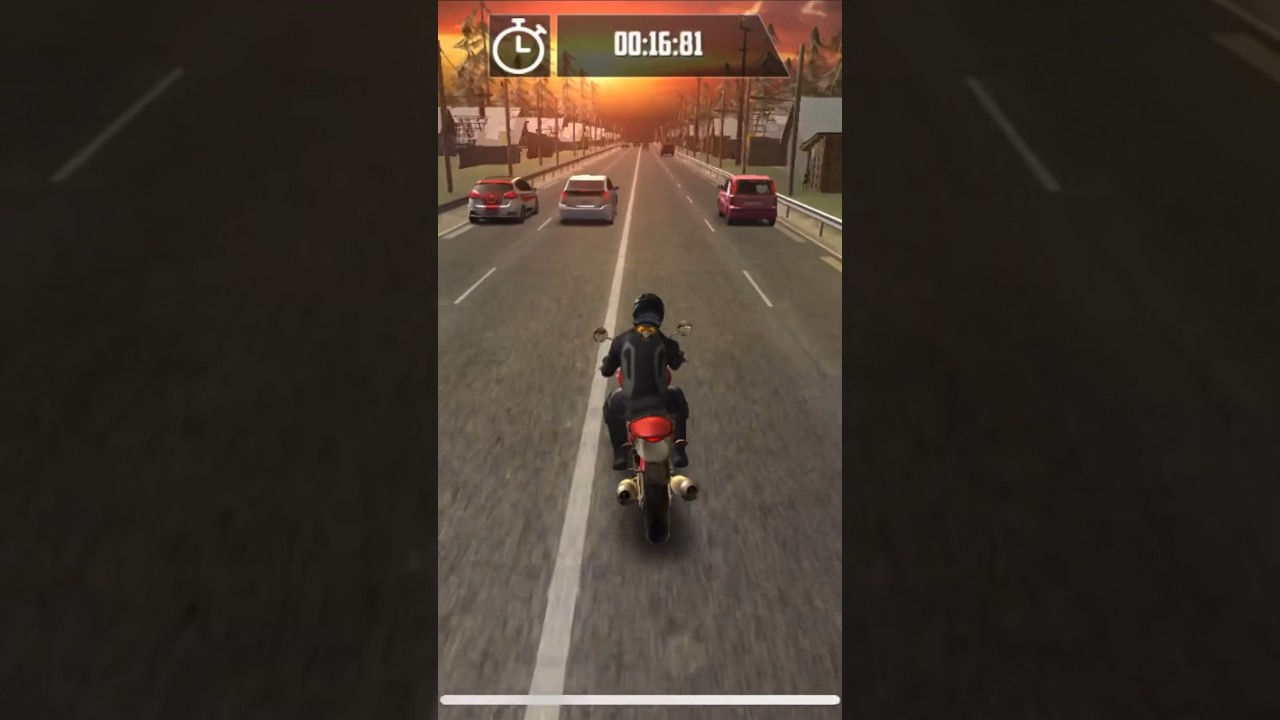 Bike and car race 