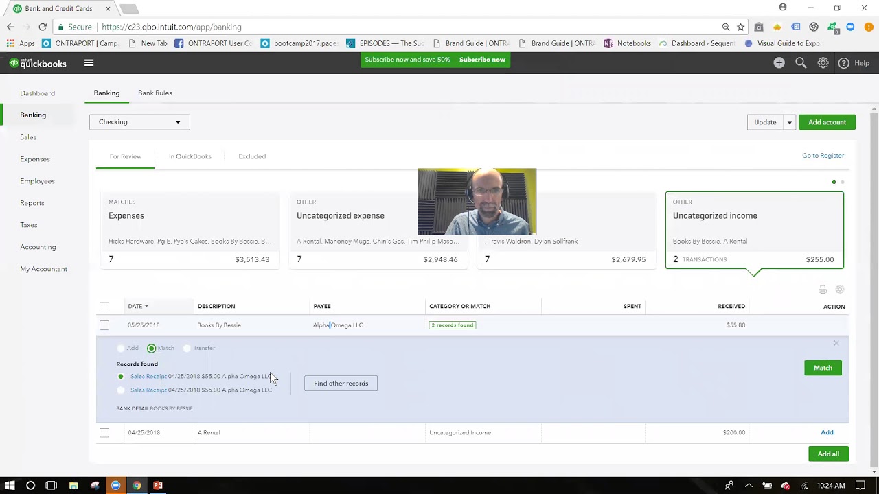Managing the new QBO bank feeds