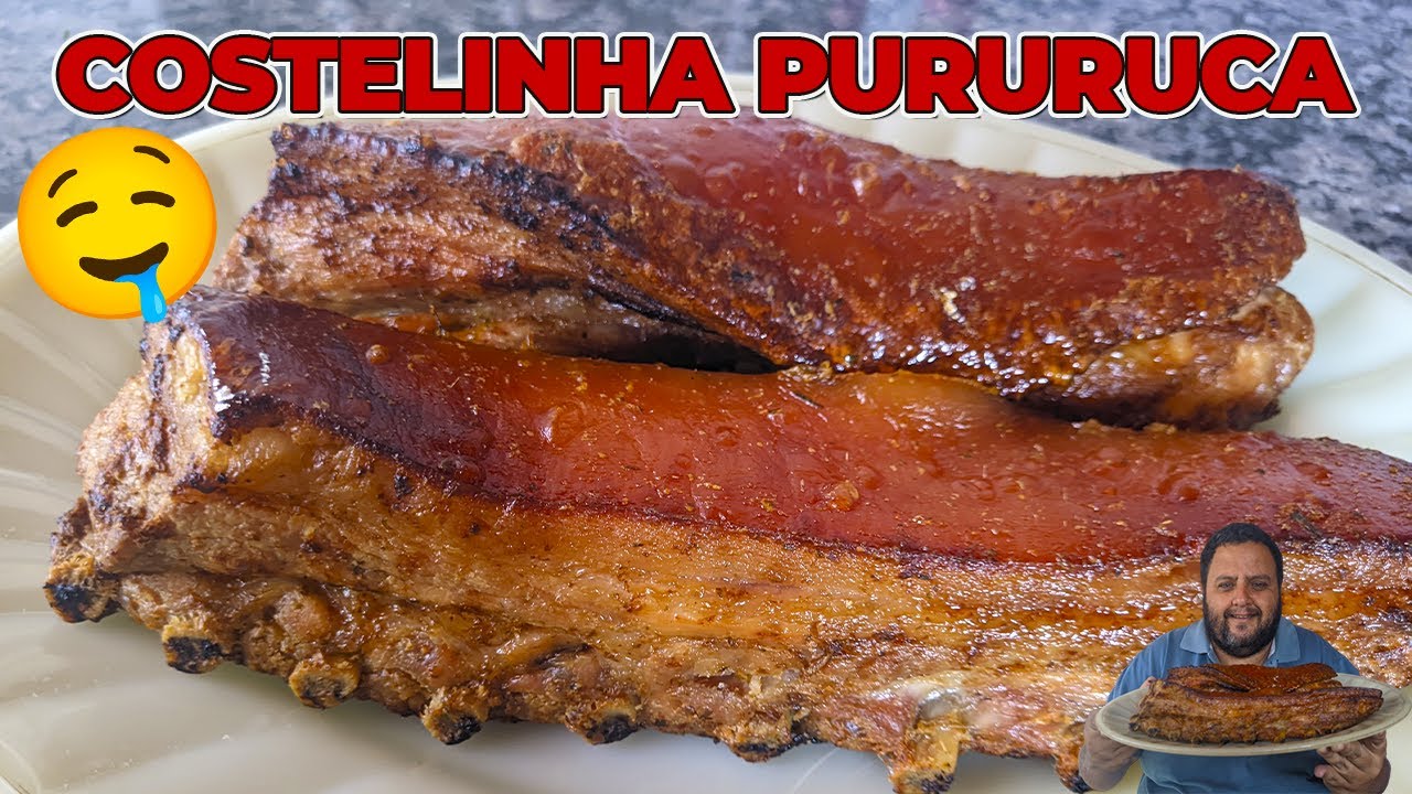 A melhor COSTELINHA DE PORCO A PURURUCA assada no forno / Canal do Renatão