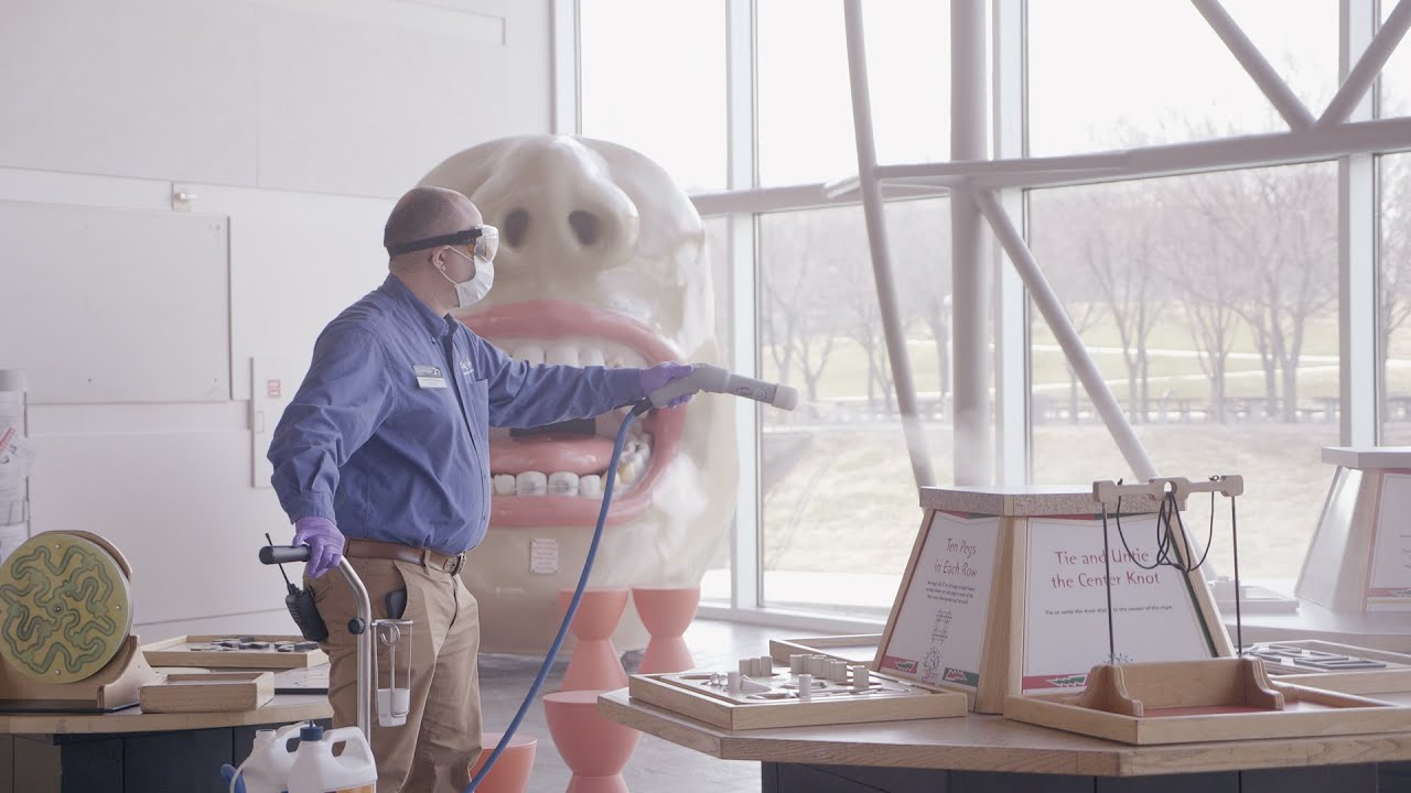 Keeping Exploration Place clean, disinfected and sanitized