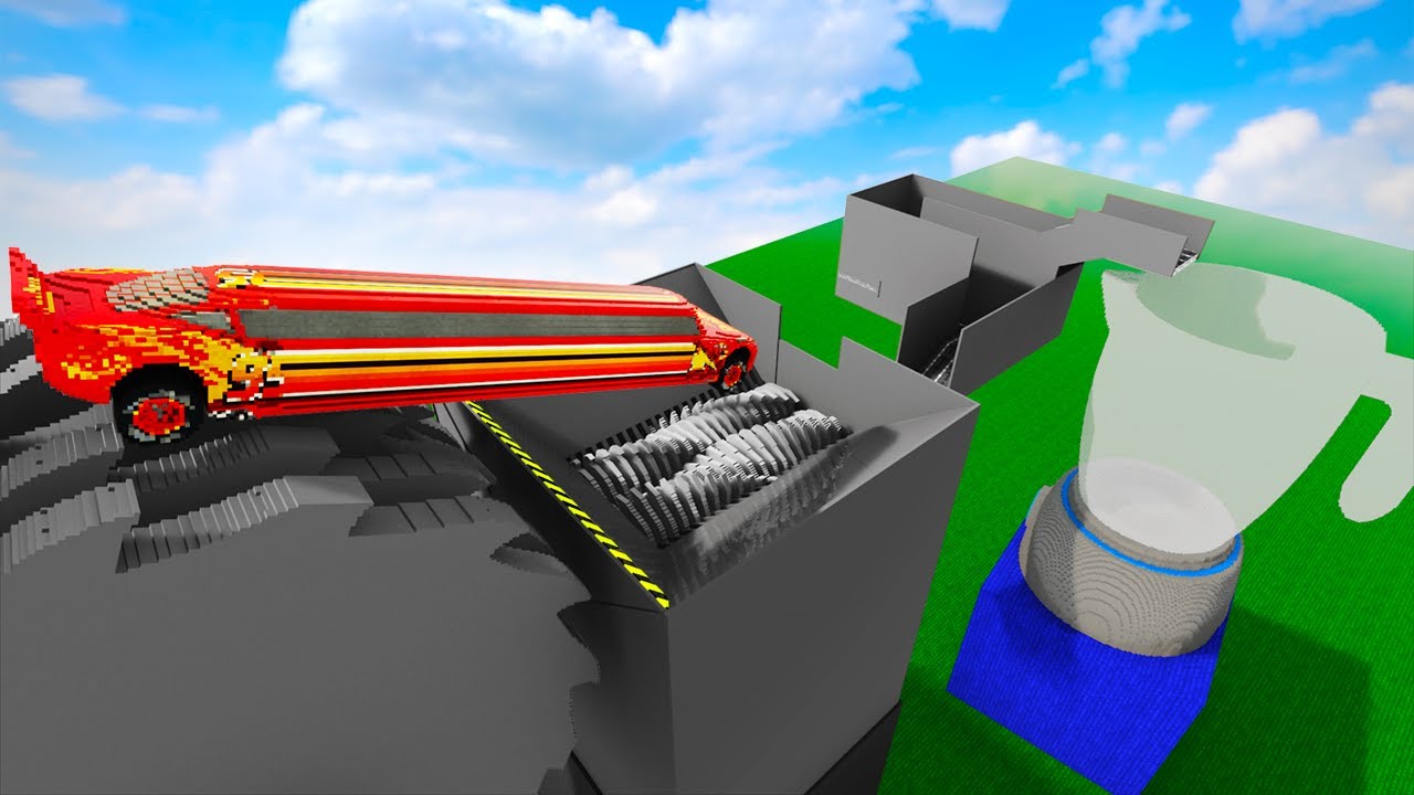 LONG CARS VS SHREDDER FACTORY | Teardown