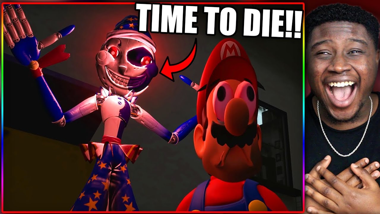 MARIO VS SECURITY BREACH! | SMG4: Freddy's Spaghetteria Security Breach Reaction!