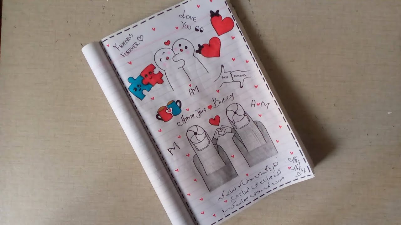 •AAG | Best Buddies Forever drawing easy step by step drawing  | pencil drawing #friendsforever