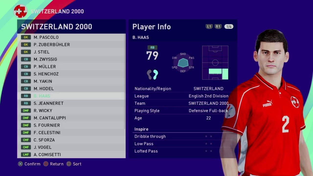 SWITZERLAND 2000 - EURO 2000 BELGIUM/HOLLAND - NOT QUALIFIED - PES 2021 PS4