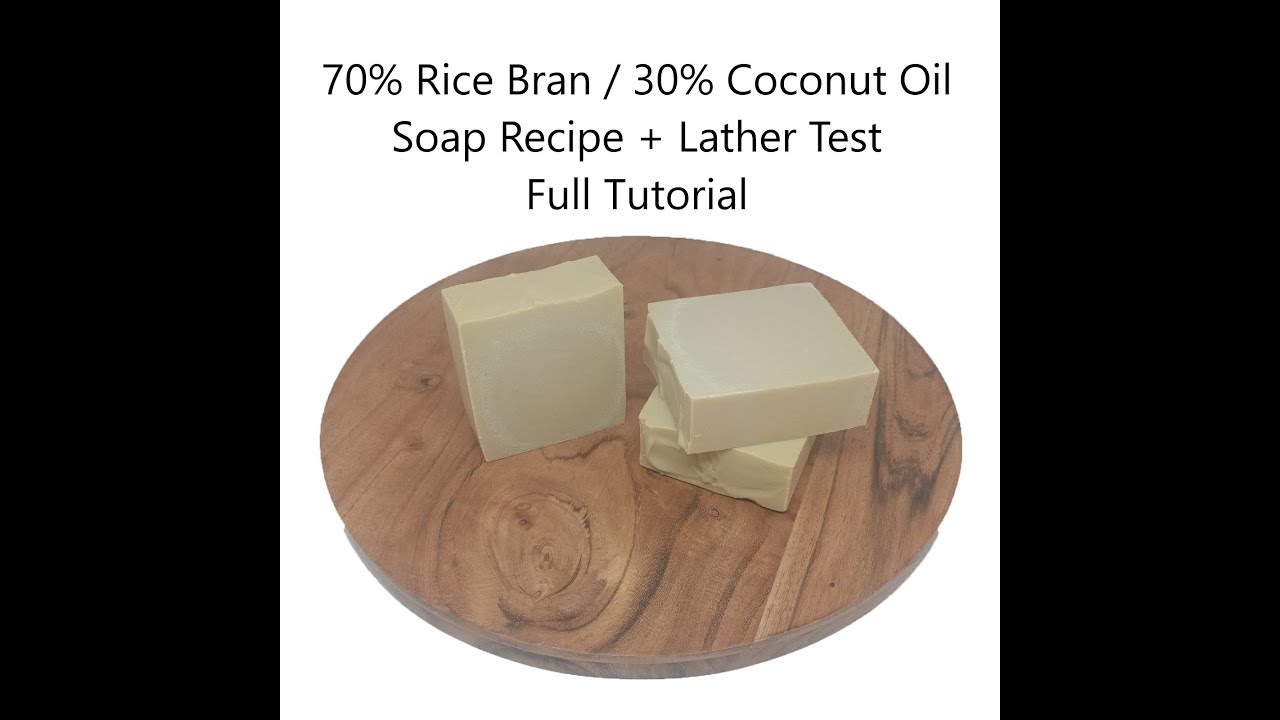 Rice Bran Oil Full Cold Process Soap Making Tutorial (Apricot) Recipe + Lather Test - Dawn Organics