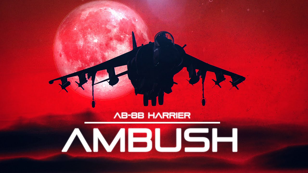 AV-8B Harrier Ночная атака из засады | Многоцелевая атака | Цифровой боевой симулятор | DCS |