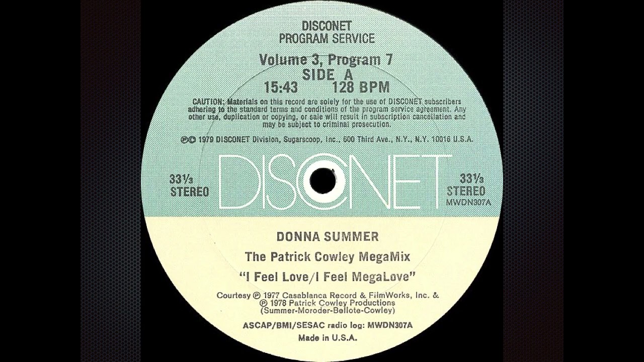 I Feel Love/I Feel Megalove (The Patrick Cowley Megamix)[Disconet] -  Donna Summer