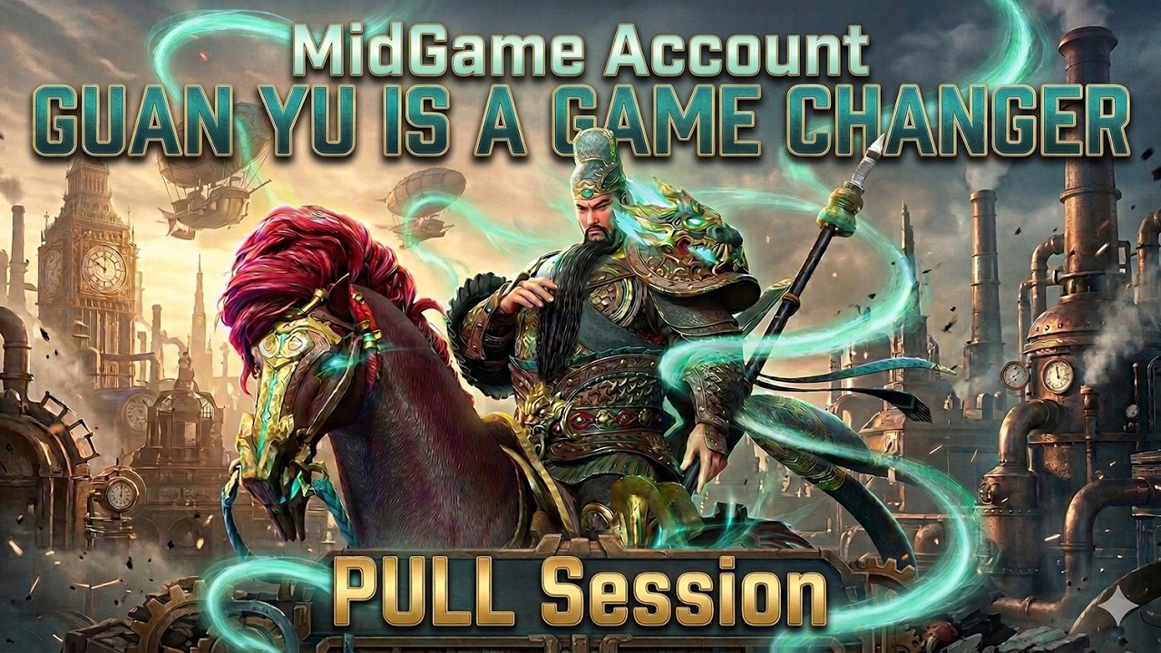 Pulling the NEW Guan Yu on a Day 23 Account! (INSANE LUCK) - Watcher of Realms