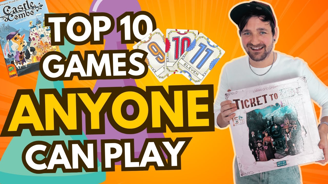 Top 10 Board Games ANYONE Can Play!