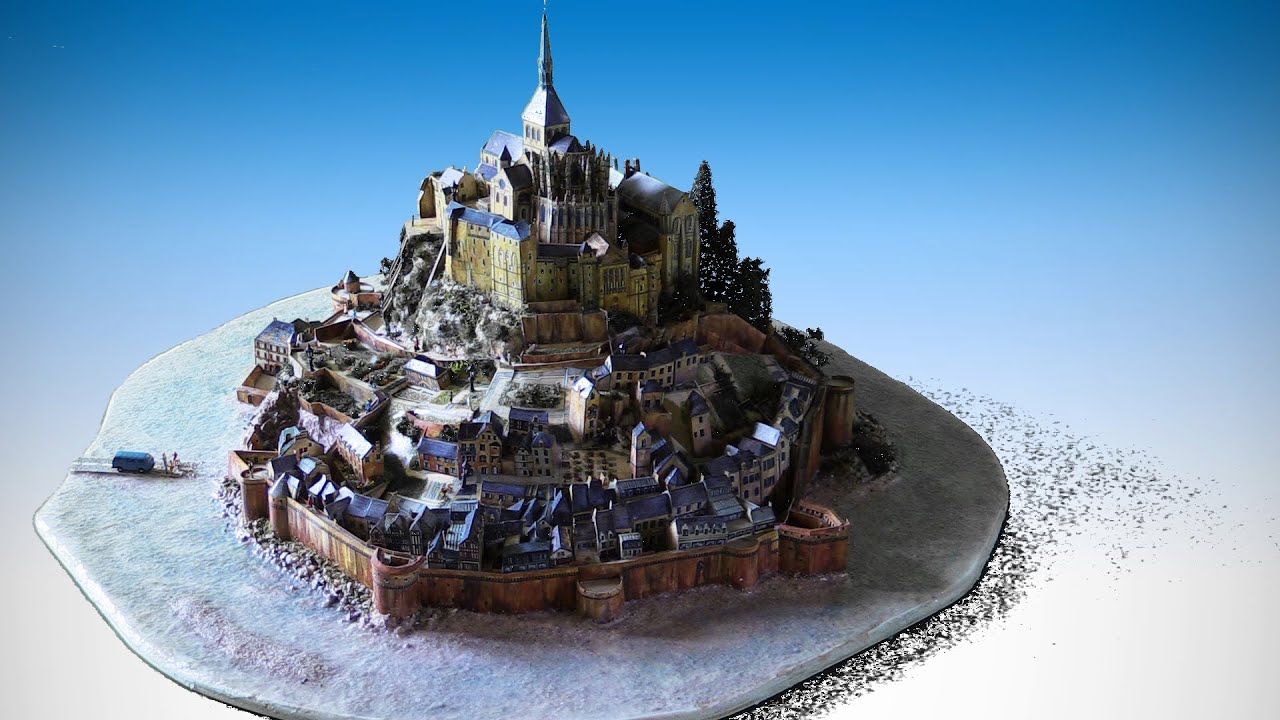 Mont St. Michel Kartonmodell Teil 3