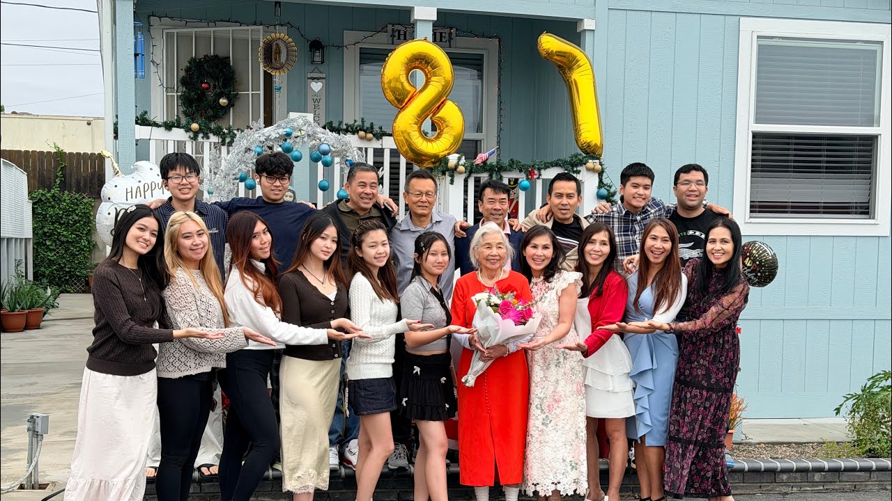 Mừng Sinh Nhật Má yêu 87 tuổi. Tạm biệt Cali . Tạm biệt Má và mọi người.