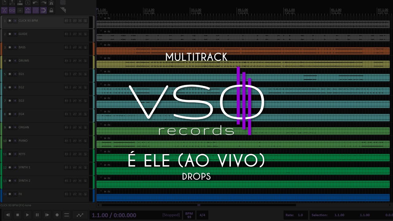 MULTITRACK - &Eacute; Ele (ao vivo) - DROPS