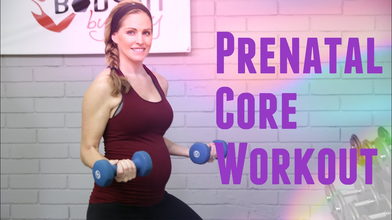 15 Minute Prenatal Core Workout:  Ab exercises for pregnancy