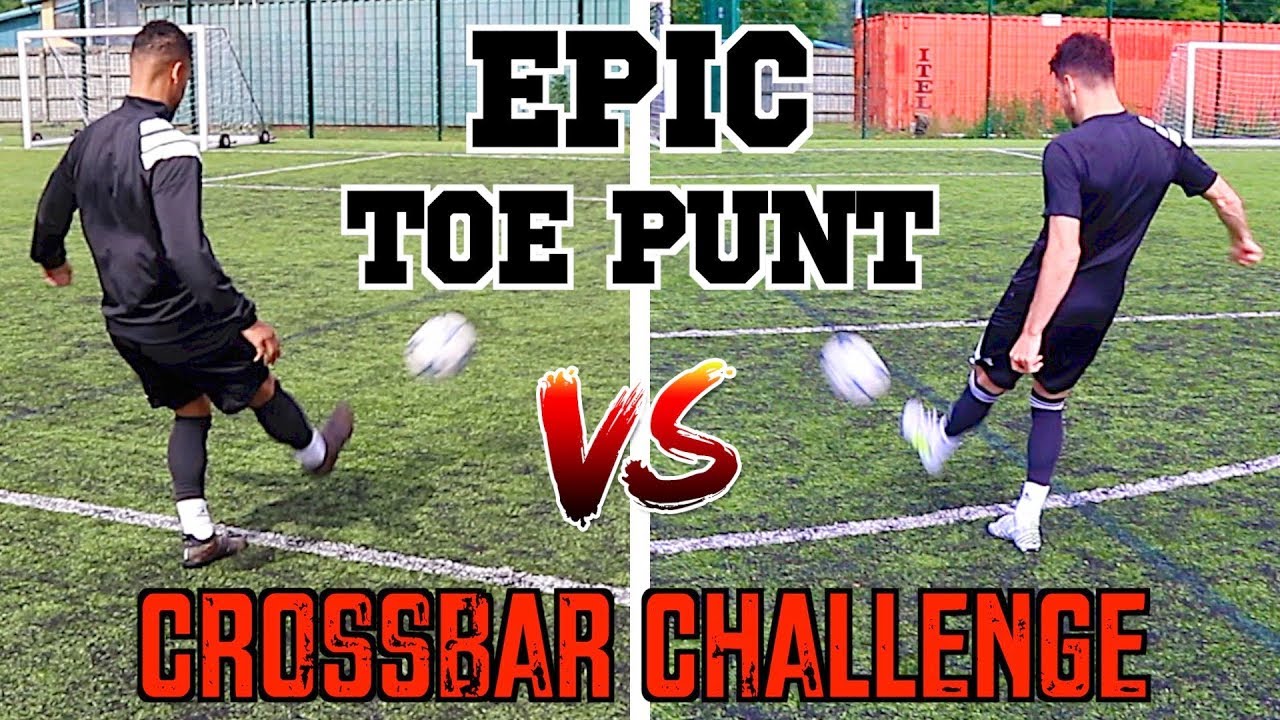 EPIC TOE PUNT CROSSBAR CHALLENGE | BILLY WINGROVE VS JEREMY LYNCH