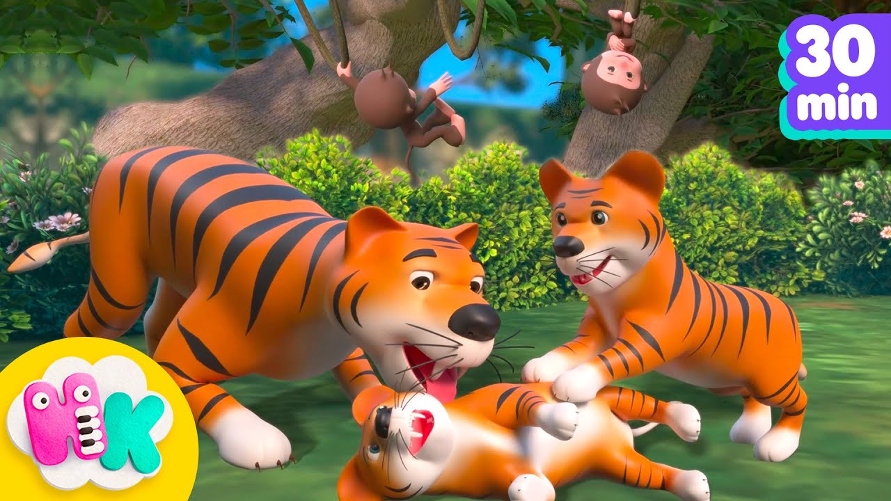 Jungle Animal Song 🐯🐍 Discover animals for Kids! | HeyKids Nursery Rhymes