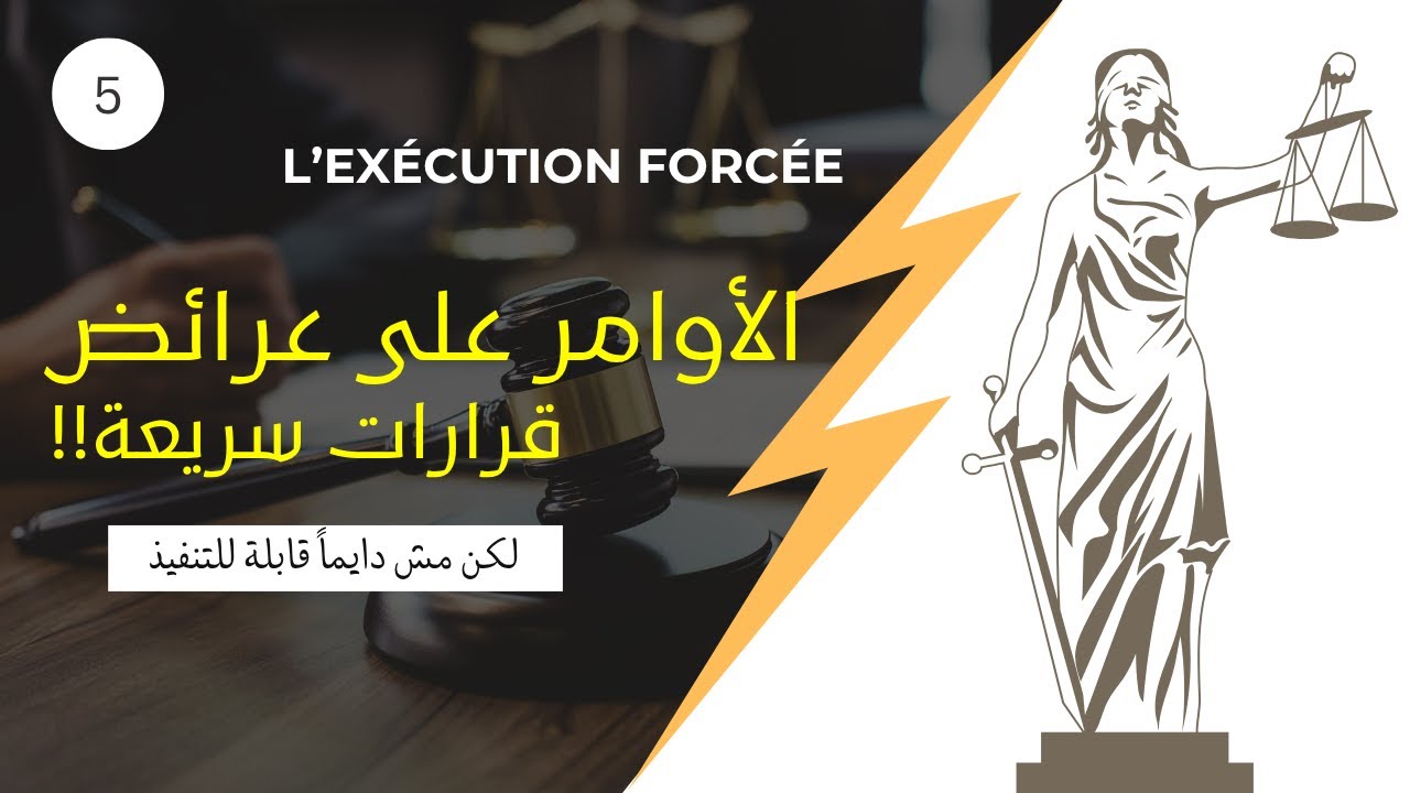 الأوامر على عرائض كسندات تنفيذية