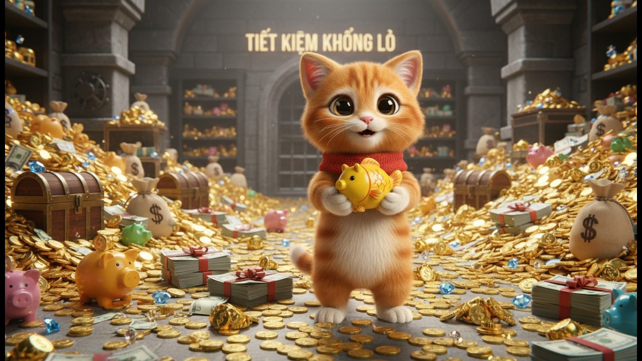 Saga Cat Tales: A Heartwarming Kitten Lesson on Saving Money