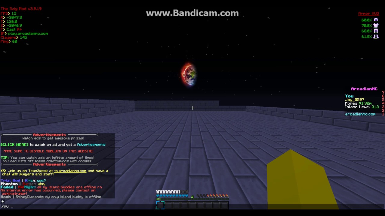 PV Glitch (ArcadianMC SkyblockOG)