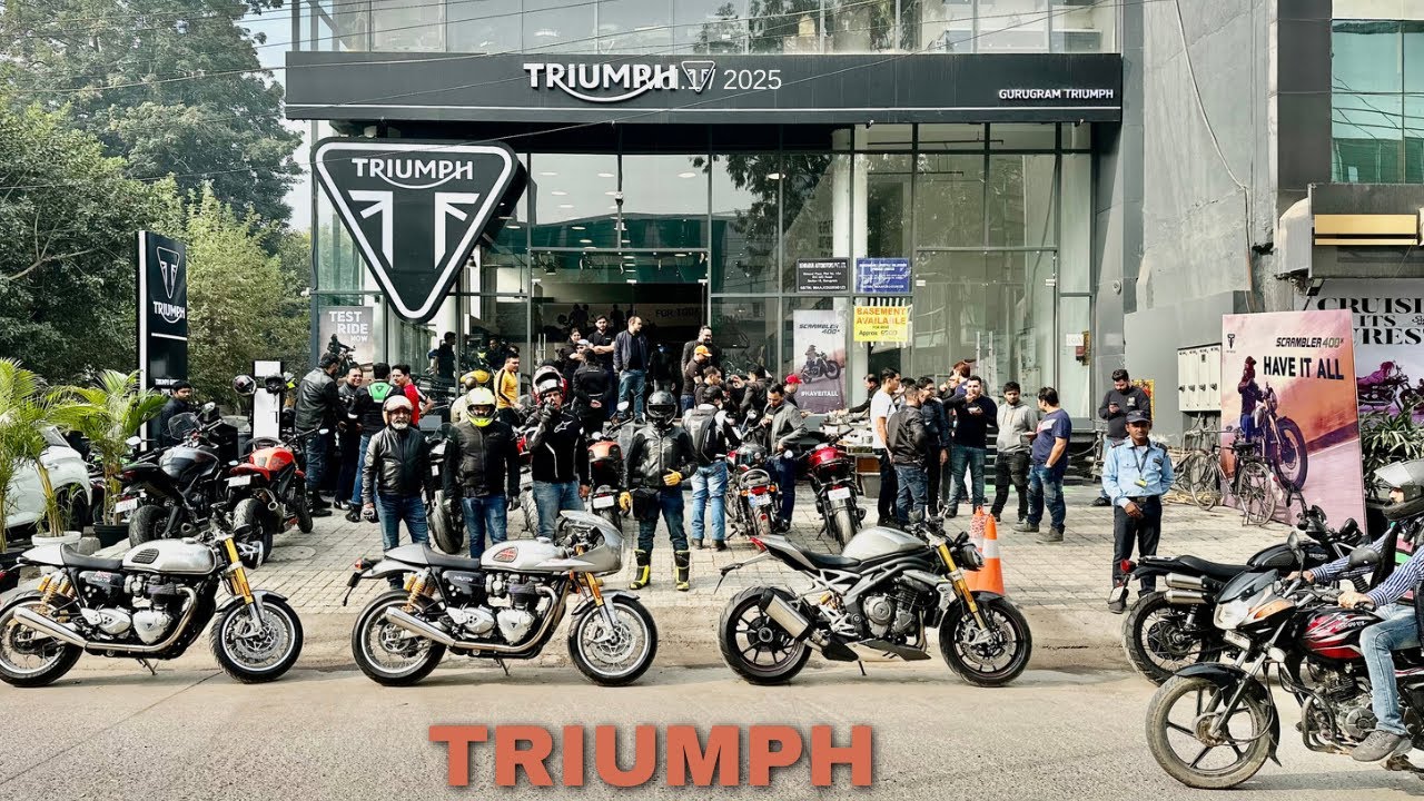 THE NEW TRIUMPH SHOWROOM IN GURGAON!