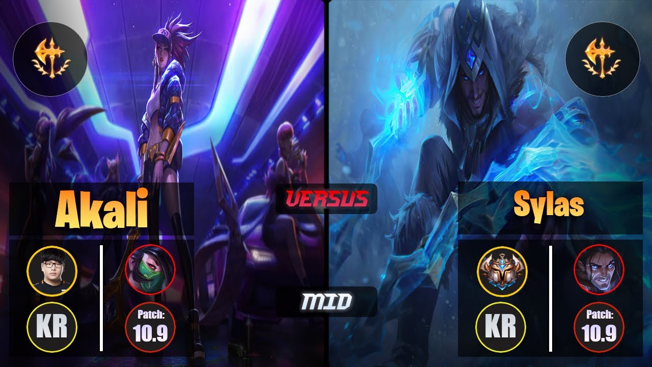 Lava AKALI (Mid) [Conqueror] VS SYLAS - Challenger KR Patch 10.9