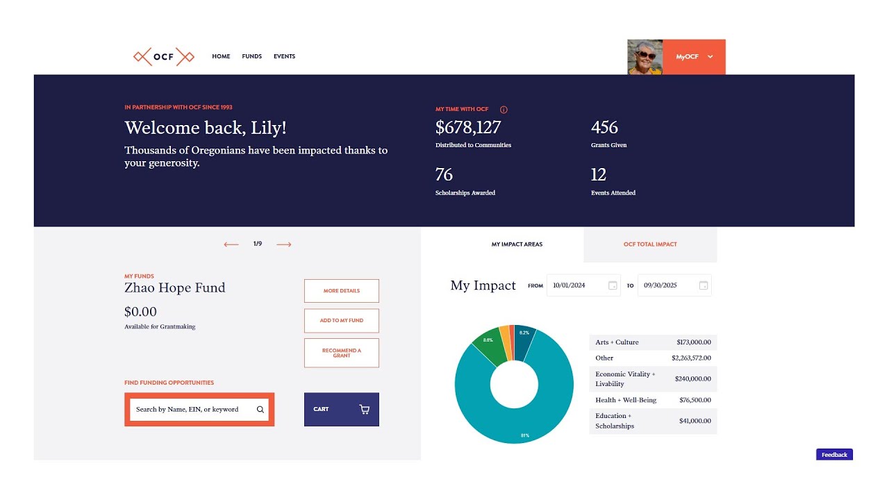 MyOCF Portal Overview Tour for Fund Advisors