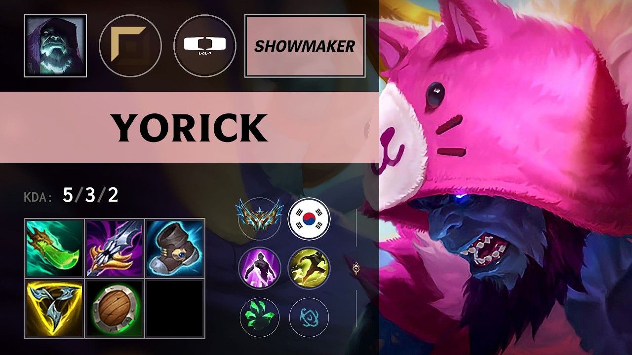 (DK ShowMaker) Yorick Top vs Rumble - KR Challenger Patch 26.13
