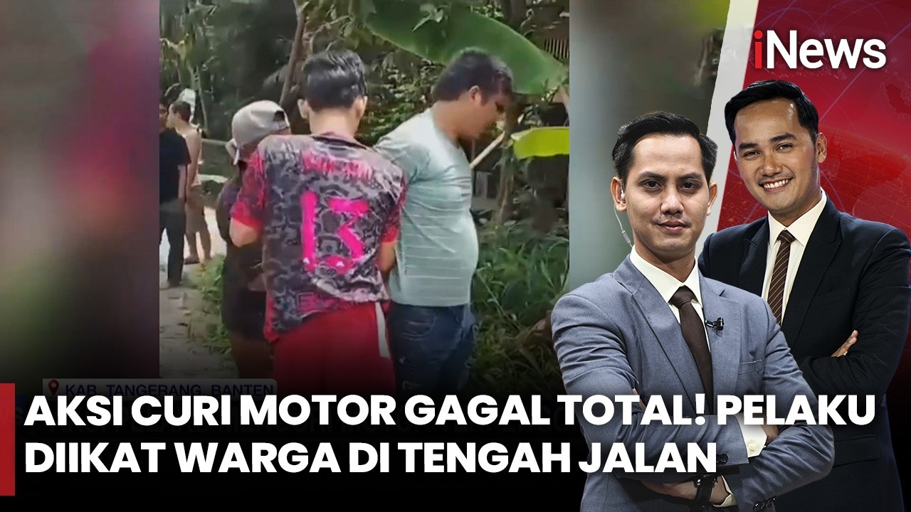 Maling Motor Ditangkap dan Diikat Warga, Suasana Tegang! | iNews Pagi 12/2
