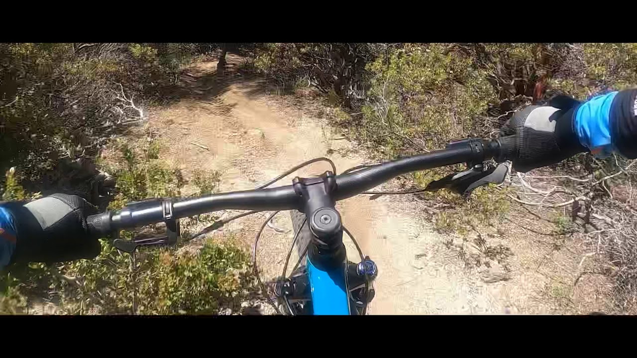 Mountain biking bass lake at Mary Jane trail