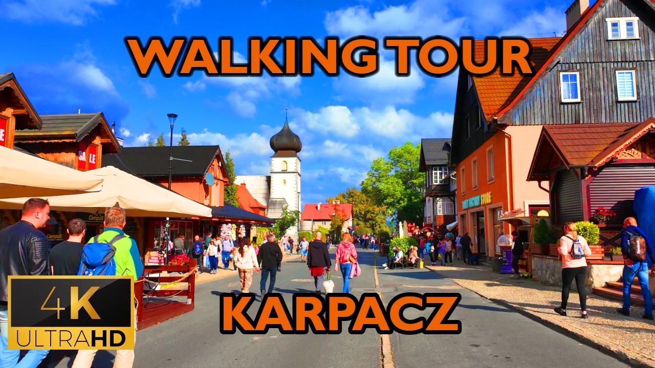 ⁴ᴷ⁶⁰ 🇵🇱 Walking around main city of the Giant Mountains | Karpacz - Poland (September 2025) [4K]