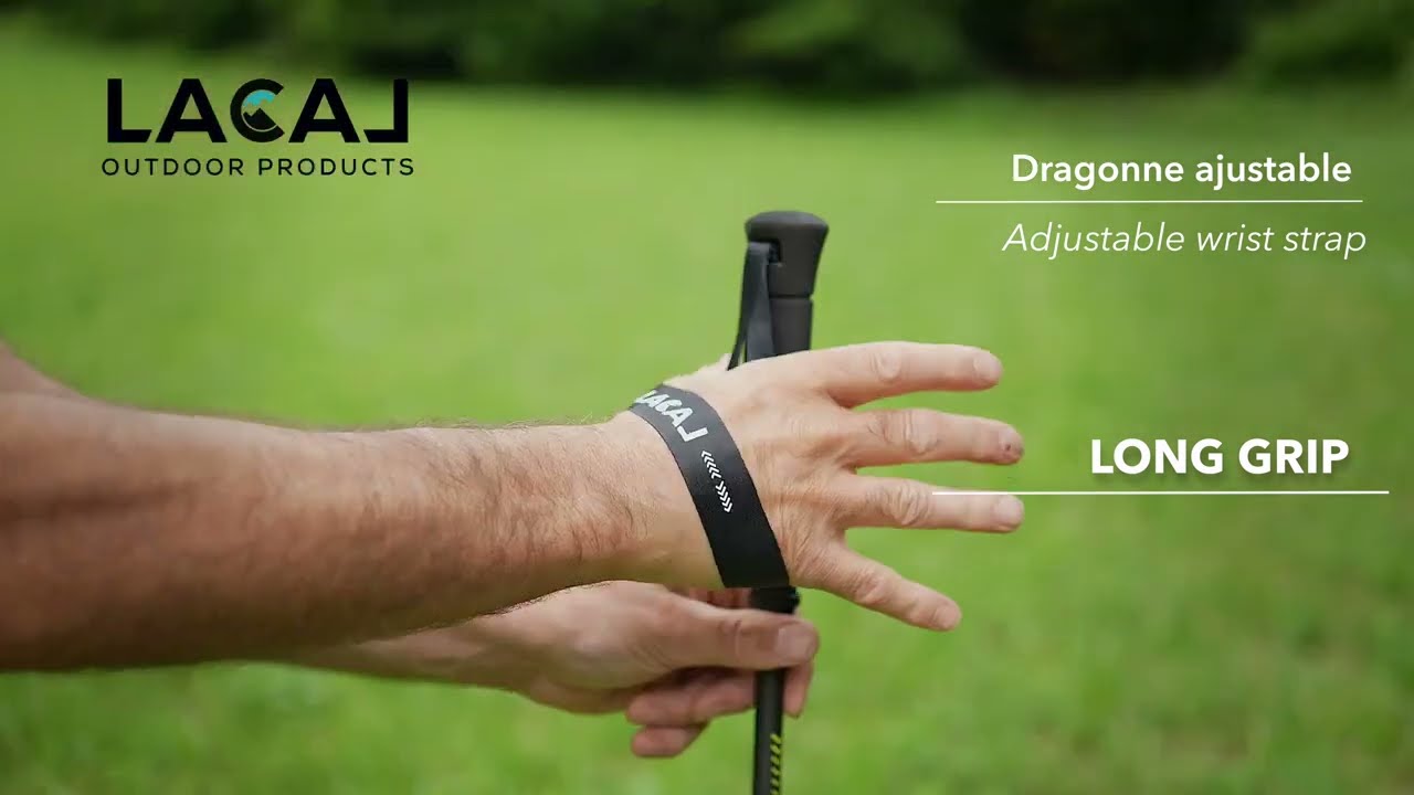 B&acirc;ton de marche/trail LACAL Quick stick Carbone 120 et 130