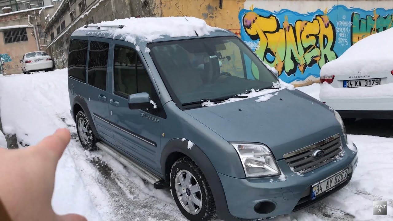 KARLI YOLLARDAN FORD CONNECT İLE ÇIKTIM VE İNDİM ! ESP KAPALI GİDİŞ NASIL FARK ETTİ ? KAR VLOG POV