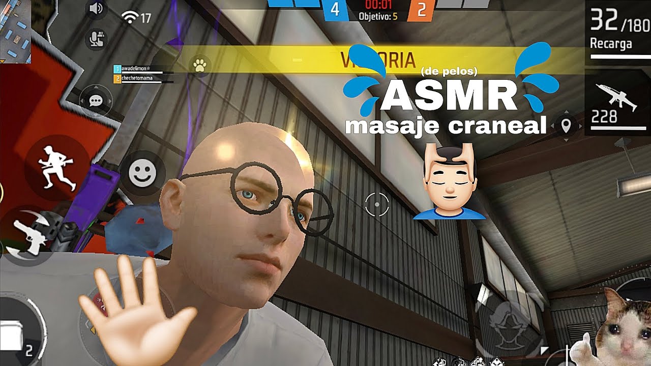 ASMR Free Fire Lobo Solitario | Masaje Craneal & Mouth Sounds 💆🏻‍♂️✨️