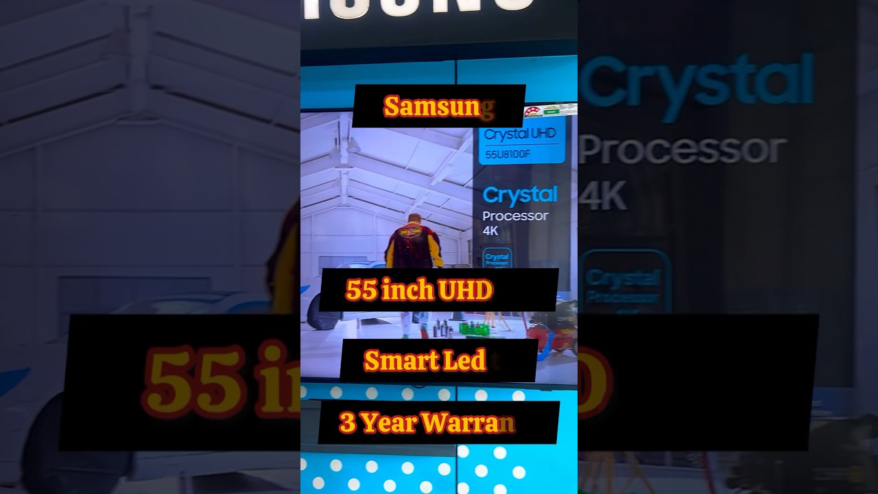 Samsung 55 inch crystal uhd 4K smart led tv 2025 | Samsung 55 inch smart led tv with 3 year warranty