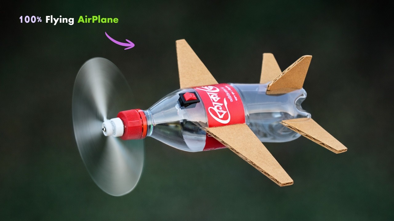 How to Make a High Performance RC Plane Out of Plastic Bottles ✈️🔥