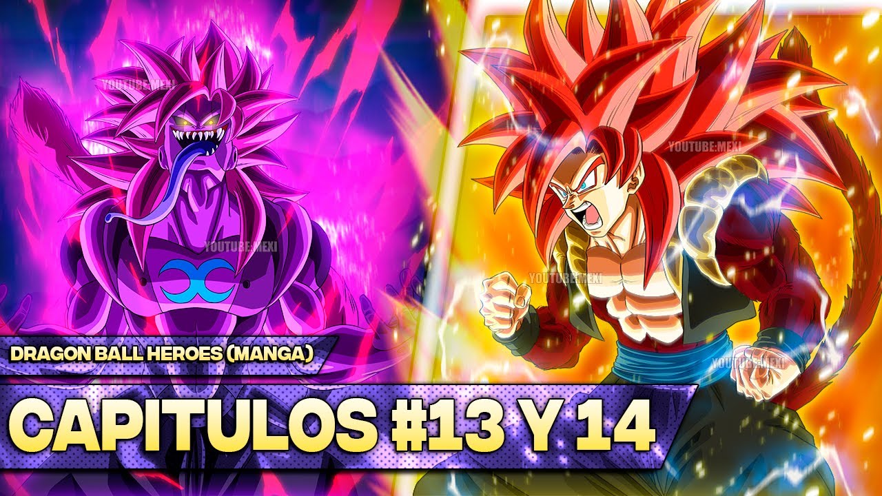 Dragon Ball Heroes (Manga Oficial) - Capitulos 13 y 14 | Gogeta Xeno vs Dark Gogeta