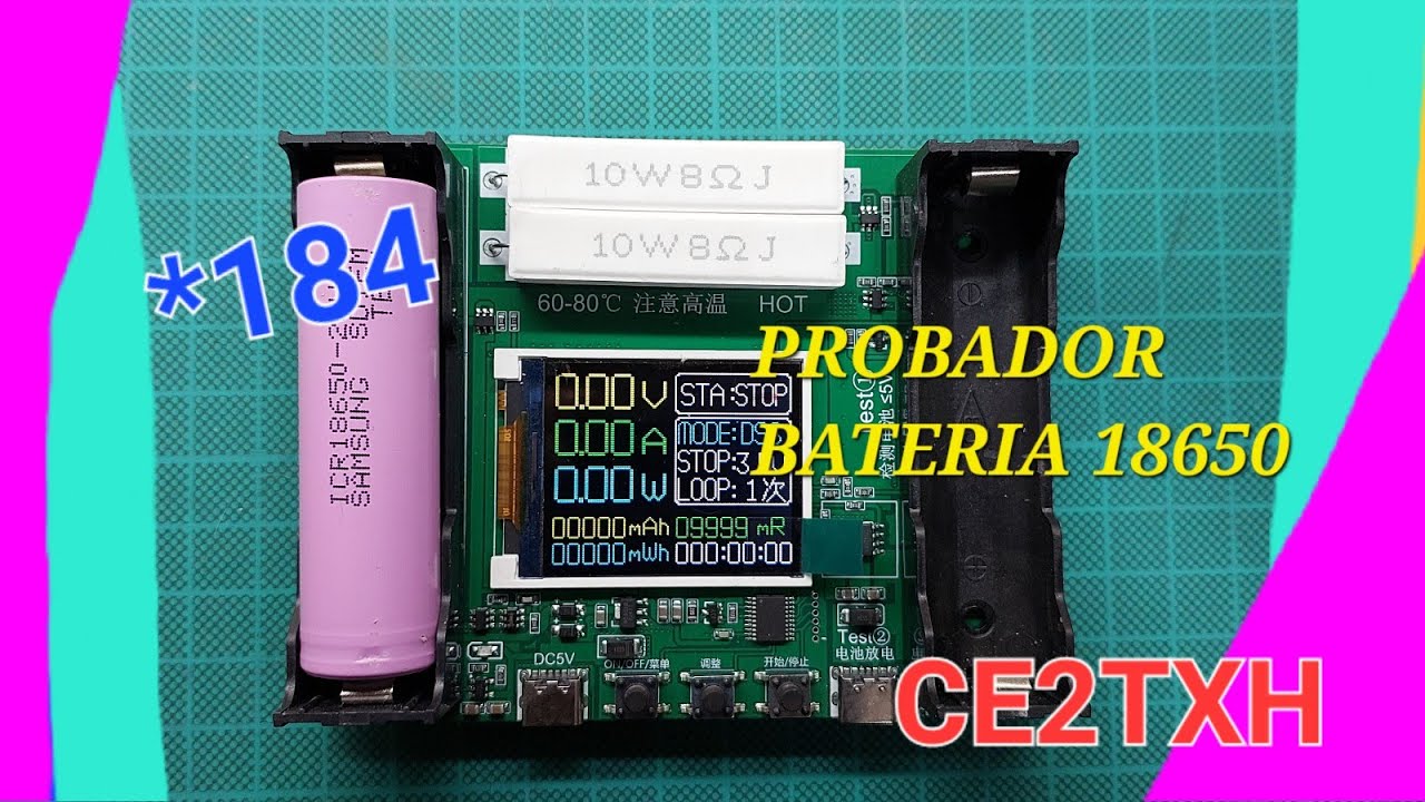 Probador de bateria 18650                   184 CE2TXH