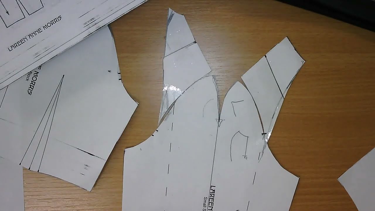 Drafting a high raglan pattern