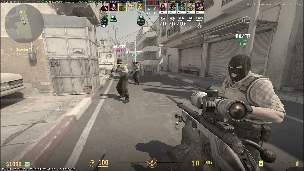 CANAL DO GUERREIRO ATÉ O FIM, MAPA DUST2, ESPECIAL, LEVAMOS UMA PISA 😫😫😫😫😫