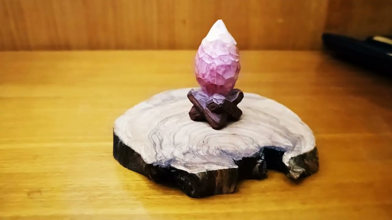 Whittling Tutorial: Kleines Lagerfeuer aus Holz schnitzen - DIY aus Lindenholz - Schnitzanleitung