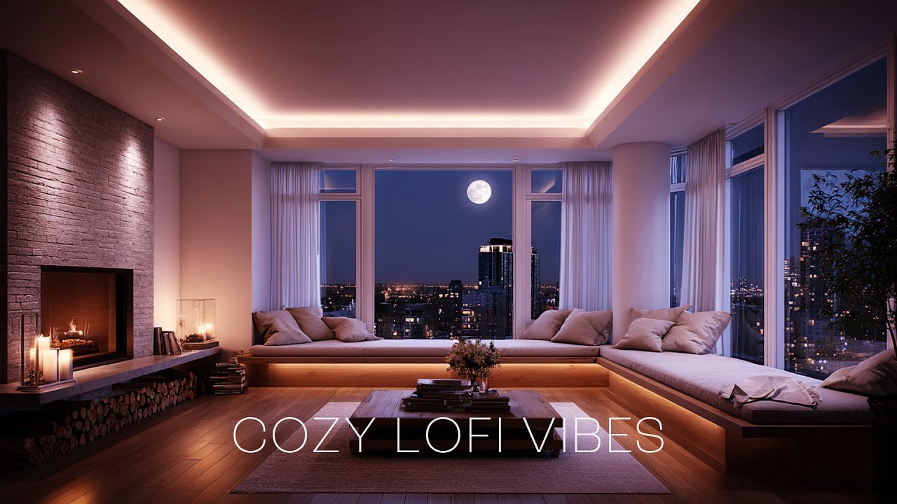 Reflective Moonlit Night LoFi 🌕️ | Calm Beats for Study, Focus & Reading