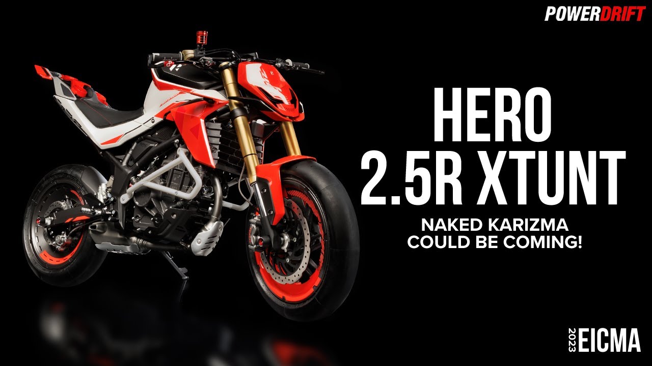 Hero’s got a hot new naked motorcycle in the works! |2.5R Xtunt First Look| EICMA 2023 on PowerDrift