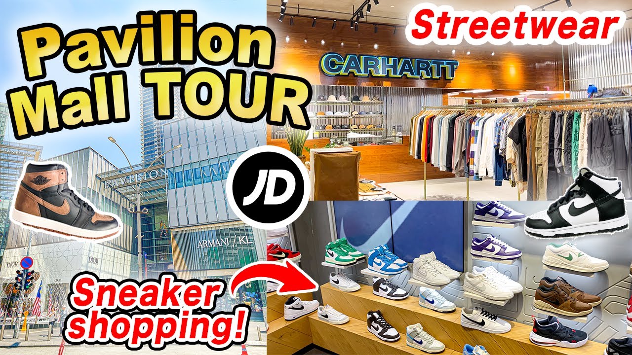 Sneaker shopping in Pavilion Kuala Lumpur Malaysia🇲🇾 Nike, jordan, Adidas, Carhartt, JD! 2024 VLOG