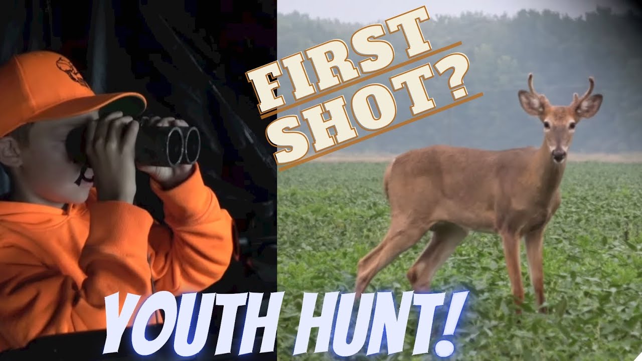 Michigan Public Land Youth Hunt 2022: Theron gets a shot on his first buck with crossbow!