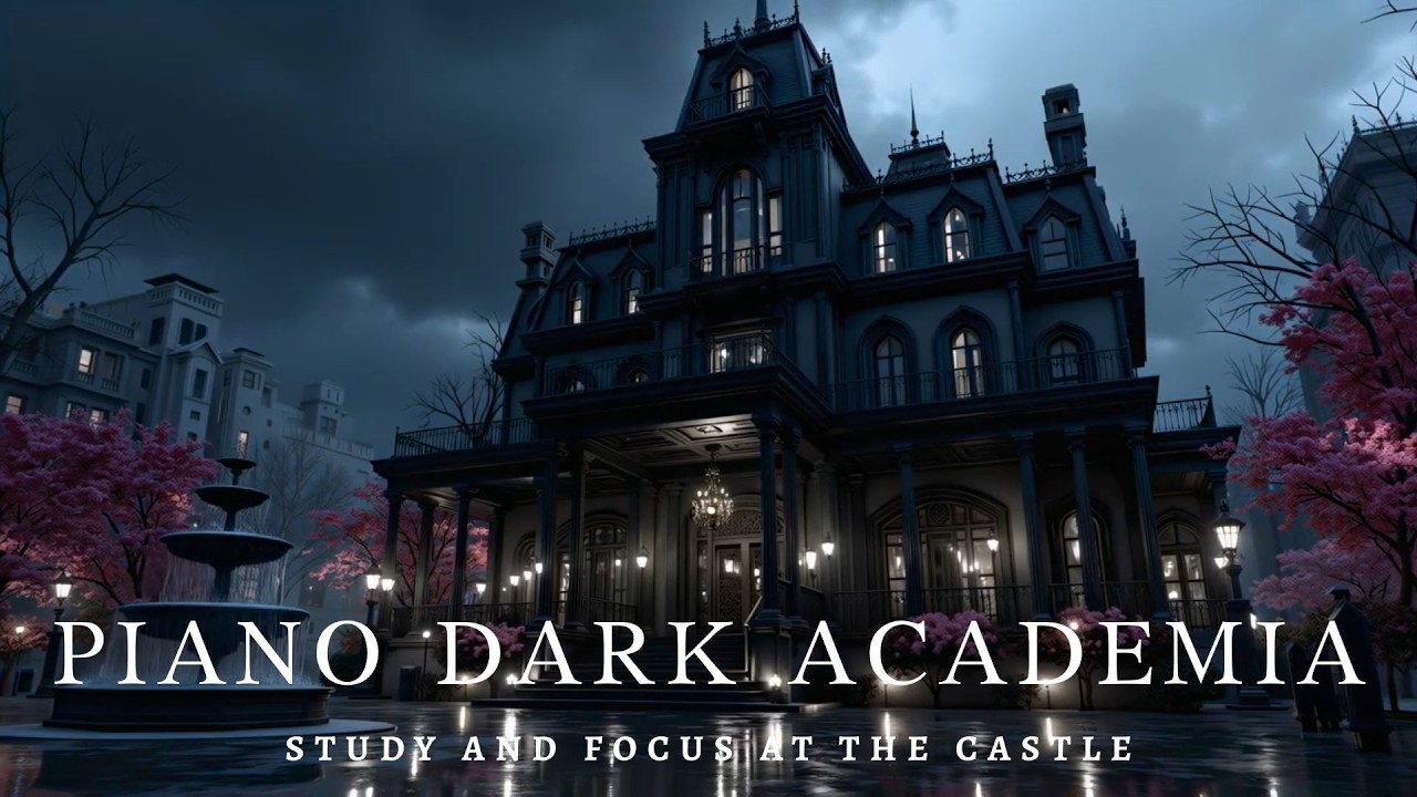 Dark Academia Piano | Night Classical Mystery for Study & Focus 🏰 Gothic Estate Ambiance