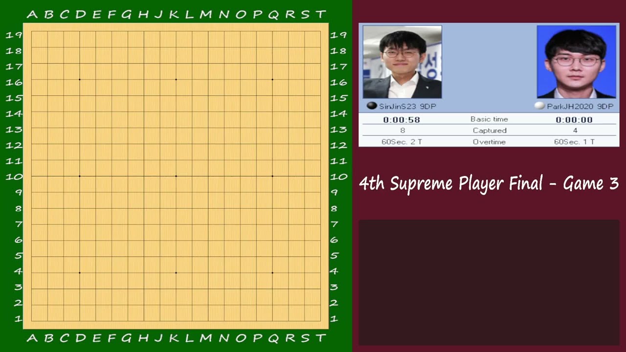 [EN/FR] 4th Supreme Player Final - Game 3 : Shin Jinseo vs Park Jungwhan