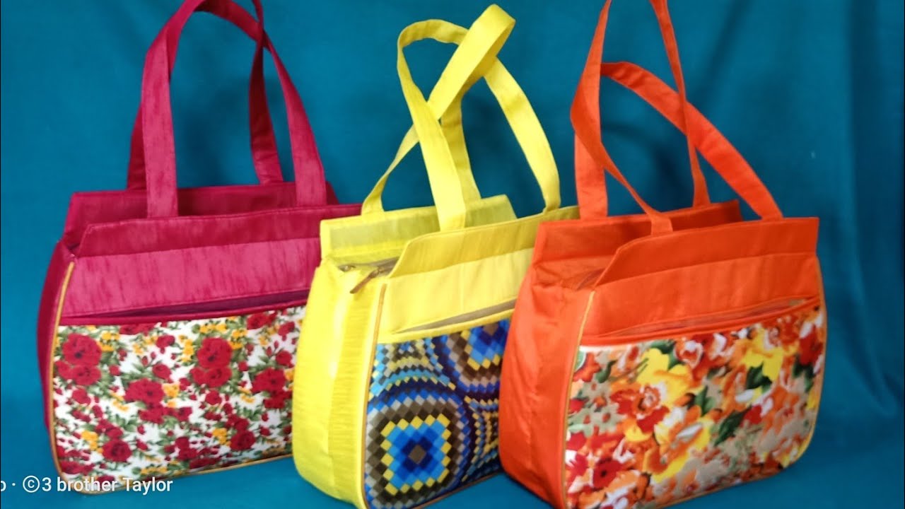 How to make hand bag at home | hand bag design | hand bag stitching