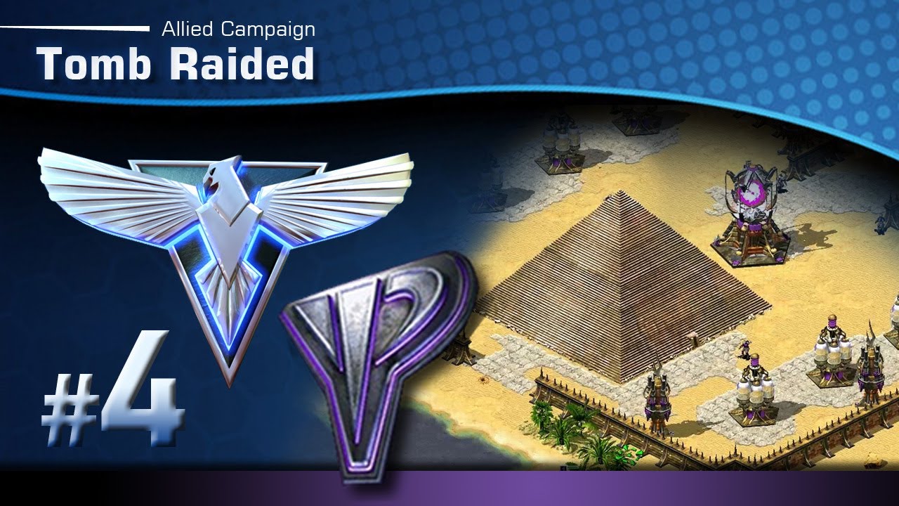 Red Alert 2: [YR] - Allied Mission 4 - Tomb Raided  [Long-play & Tips]