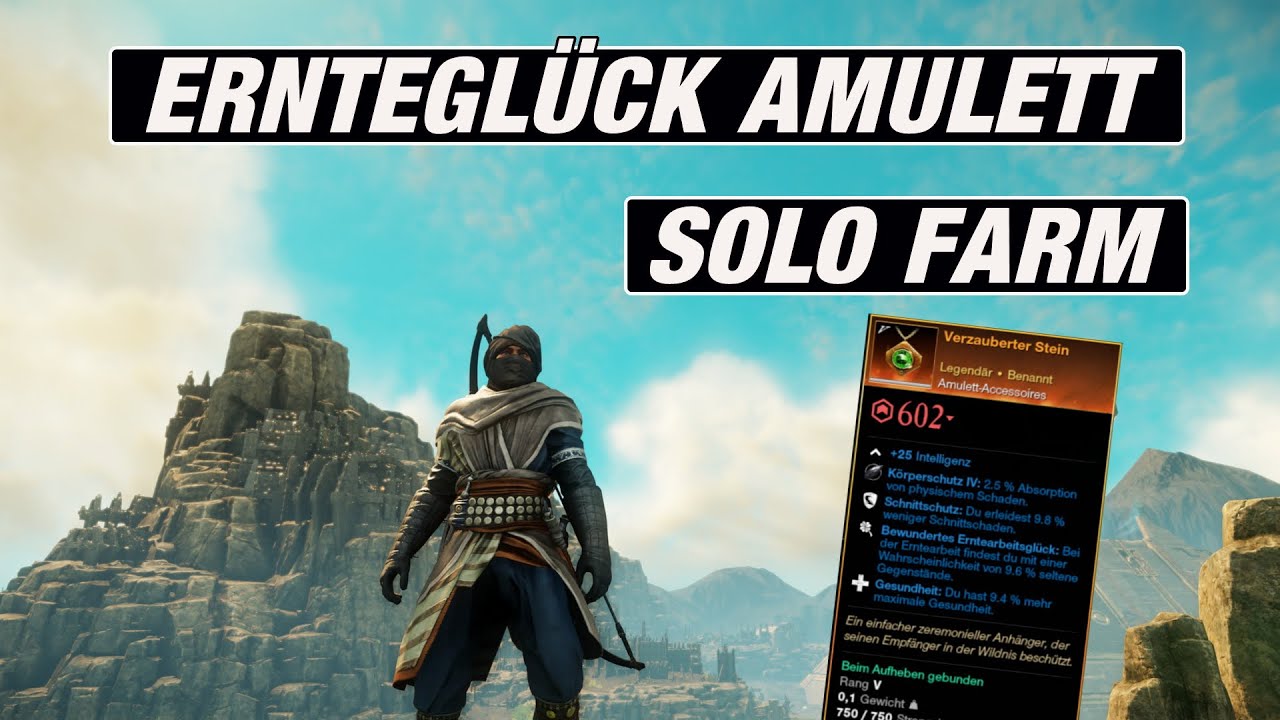 New World - Ernteglück Amulett - Solo Farm leicht