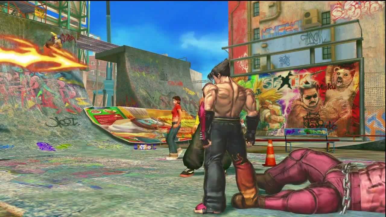 Street Fighter x Tekken Arcade Mode - Jin & Xiaoyu (Part 1/2)